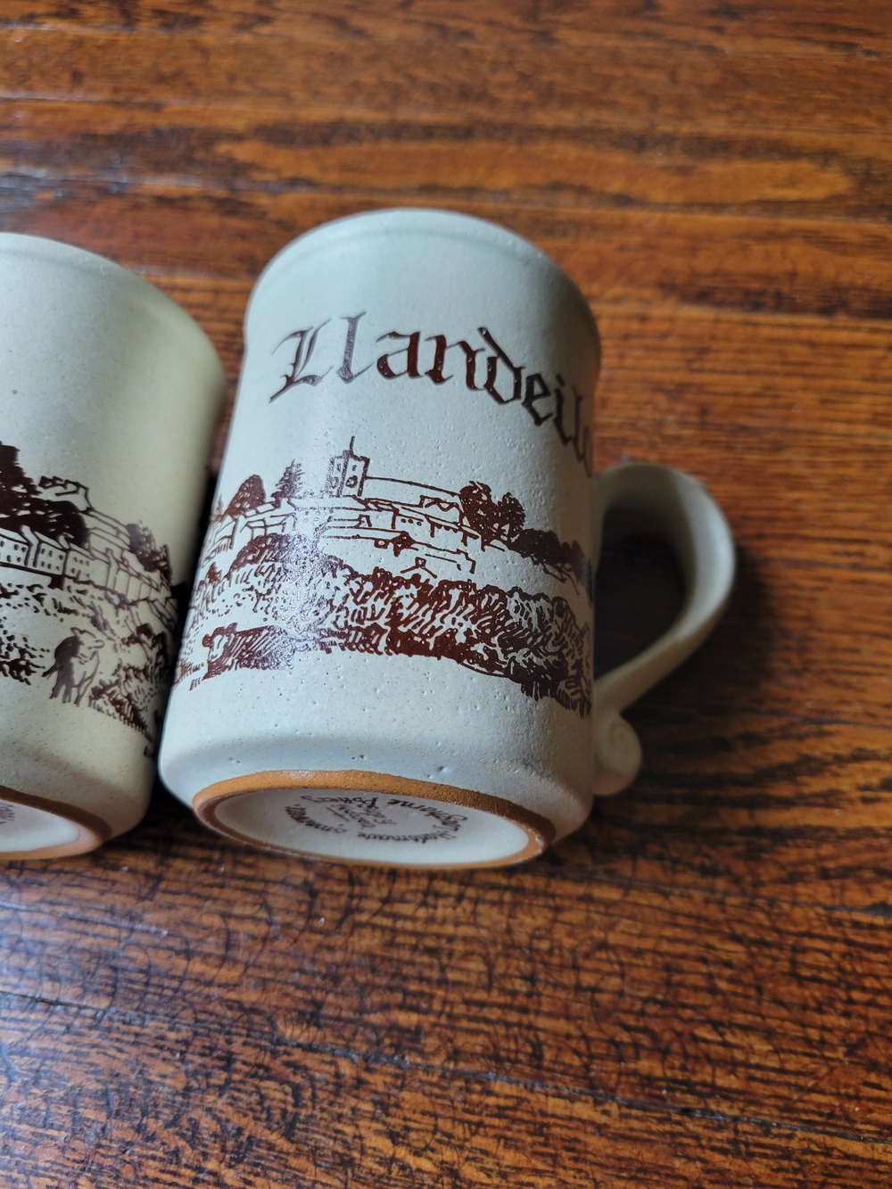 Laugharne Pottery Llandeilo Handmade Stoneware Mug Vintage Set Of 2 Rustic - Picture 3 of 17
